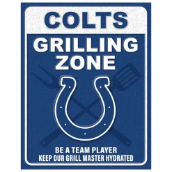 NFL Grill Zone Metal Sign