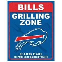 NFL Grill Zone Metal Sign