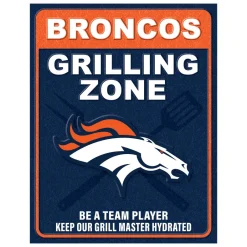 NFL Grill Zone Metal Sign