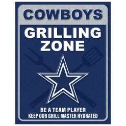 NFL Grill Zone Metal Sign