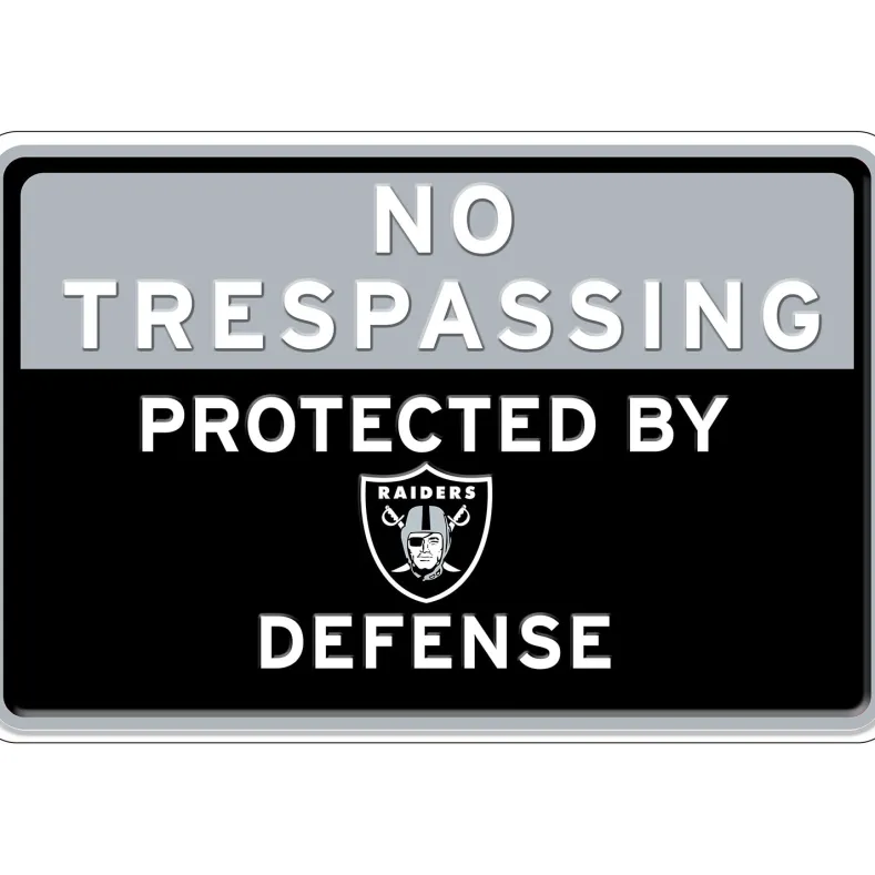 NFL No Trespassing Metal Sign