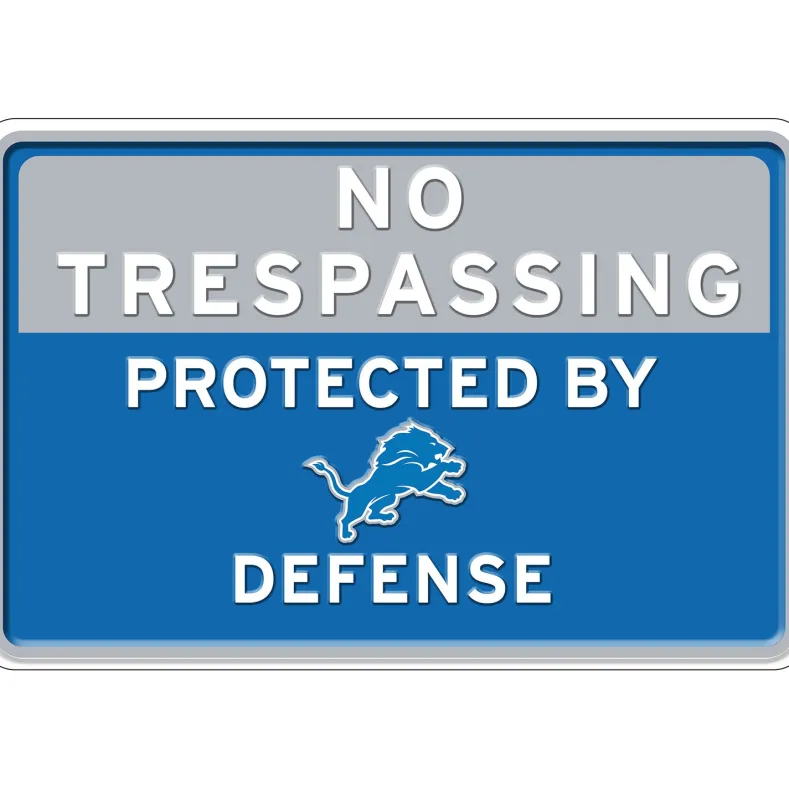 NFL No Trespassing Metal Sign