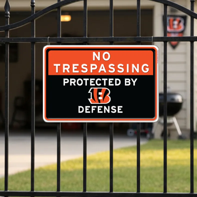 NFL No Trespassing Metal Sign