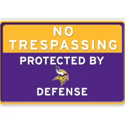 NFL No Trespassing Metal Sign