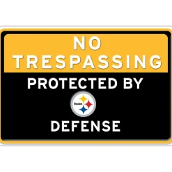 NFL No Trespassing Metal Sign