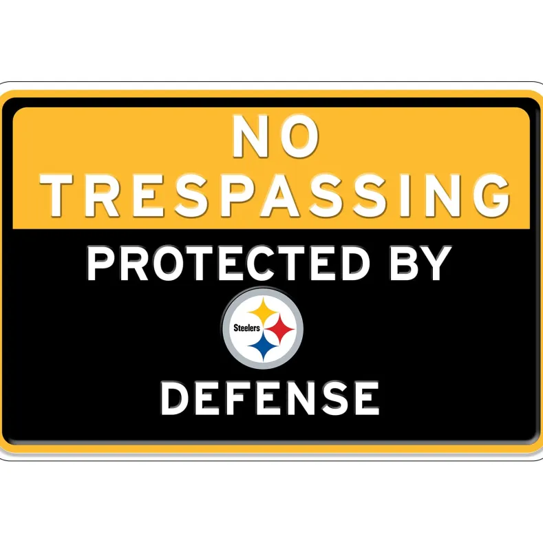 NFL No Trespassing Metal Sign