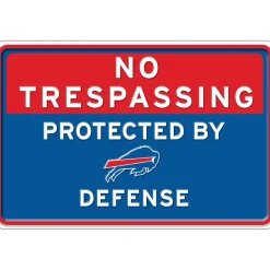 NFL No Trespassing Metal Sign