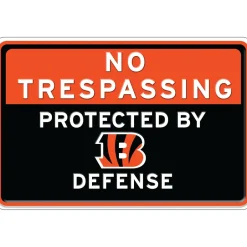 NFL No Trespassing Metal Sign