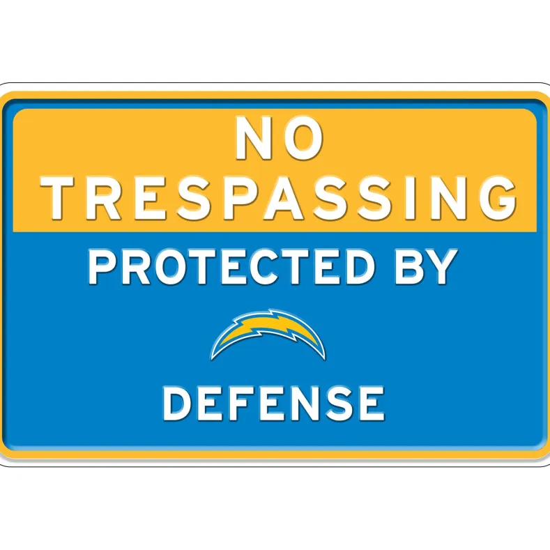 NFL No Trespassing Metal Sign