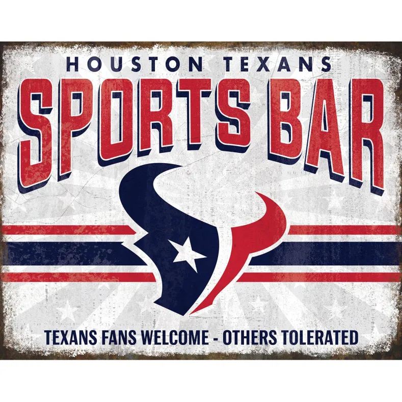 NFL Sports Bar Metal Sign