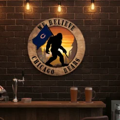 NFL We Believe Bigfoot Sign