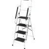3 or 4 Step Folding Ladder with Handrails