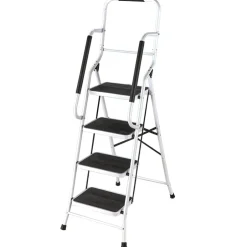3 or 4 Step Folding Ladder with Handrails