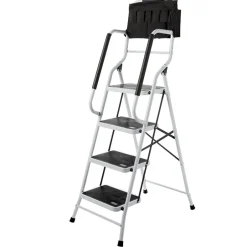 3 or 4 Step Folding Ladder with Handrails