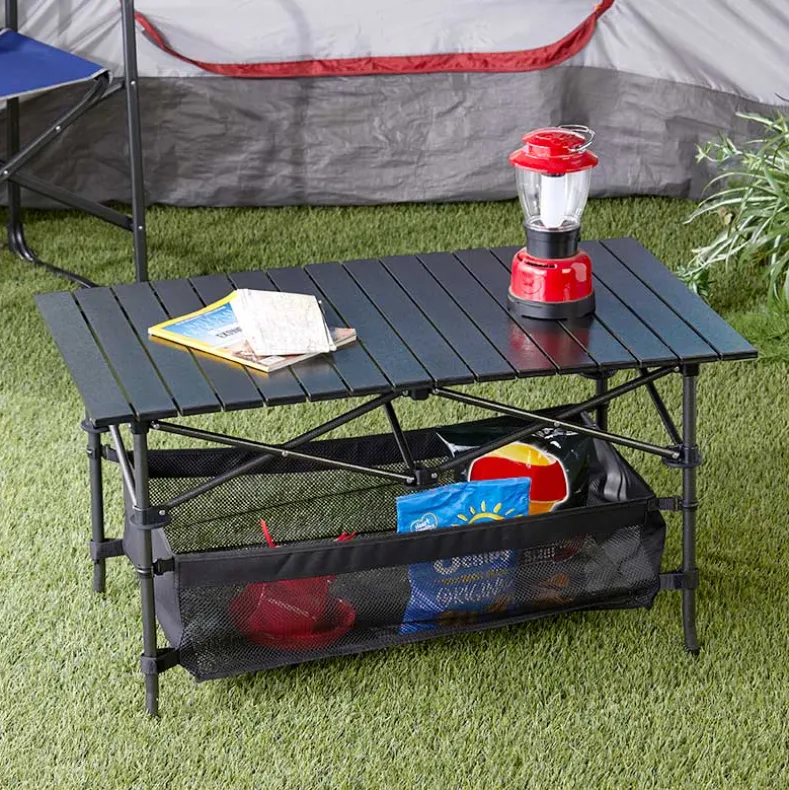 Outdoor Portable Folding Camping Table With Storage Bag