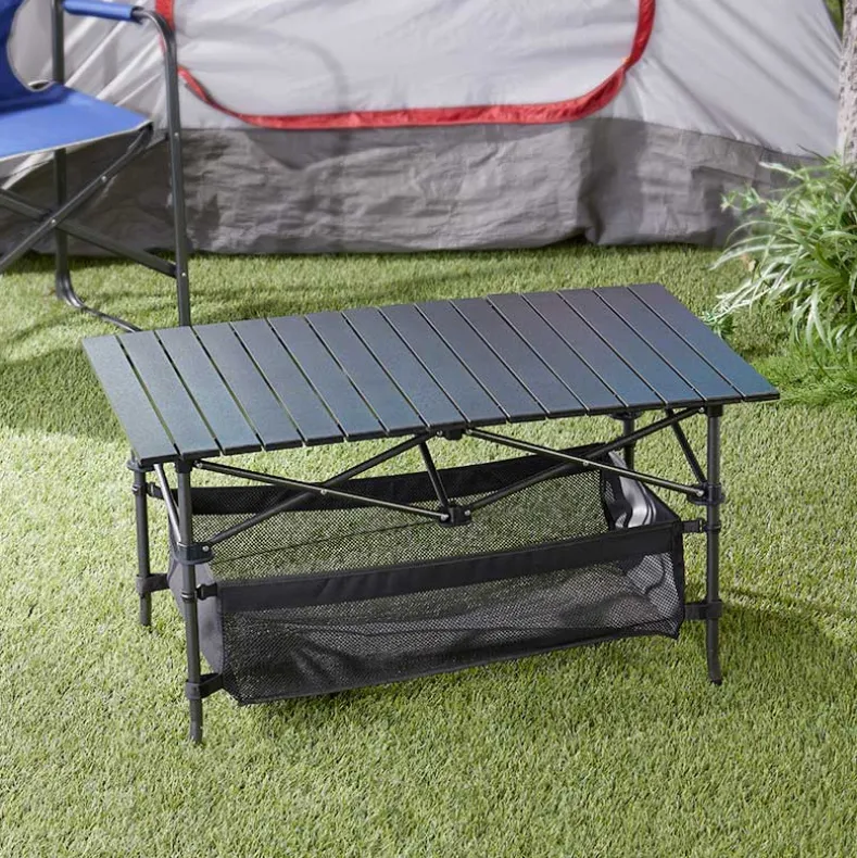 Outdoor Portable Folding Camping Table With Storage Bag