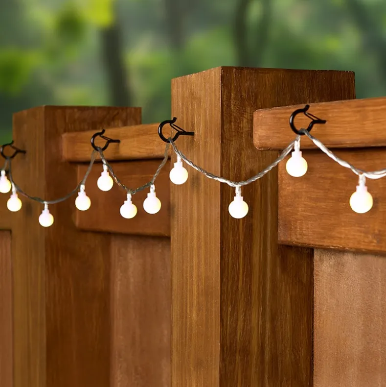 Outdoor Screw-In Q-Hanger Hooks for String Lights and Hanging Baskets