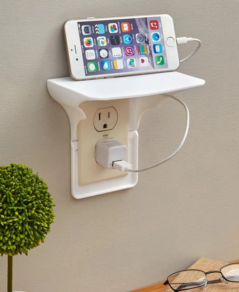 Outlet Shelf Wall Holder Set of 2