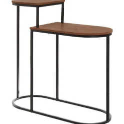 Oval 2-Tier Living Room End or Side Table - 28"H