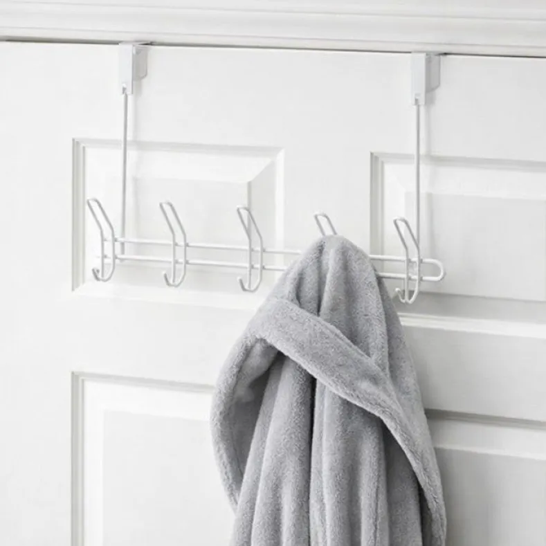 Over-the-Door 5-Hook Rack - Closet or Bedroom