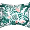 Palm Floral Reversible Full/Queen or King Comforter Set, Decorative Pillow