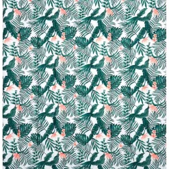 Palm Floral Reversible Full/Queen or King Comforter Set, Decorative Pillow