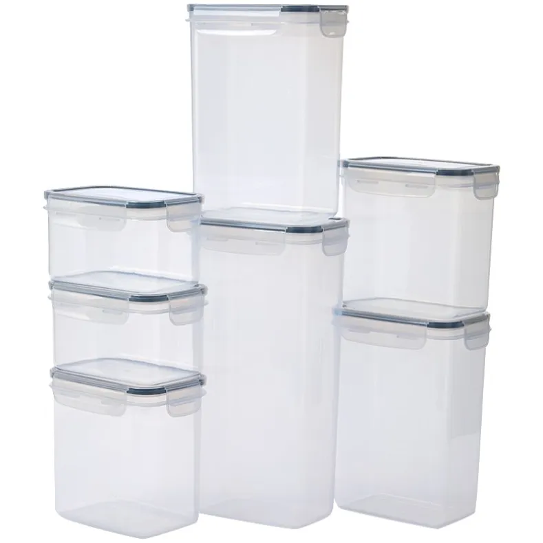 Pantry Food Storage Containers with Labels – Set of 7
