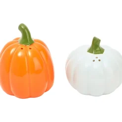 Pastel Fall Sentiments Pumpkin Salt and Pepper Shakers
