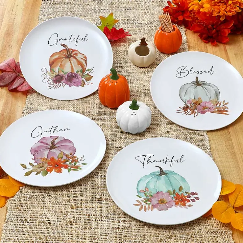 Pastel Fall Sentiments Tableware Collection