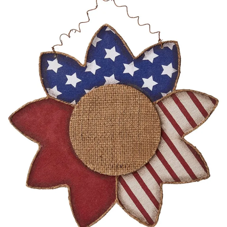 Patriotic Country Flower Wall Hanging