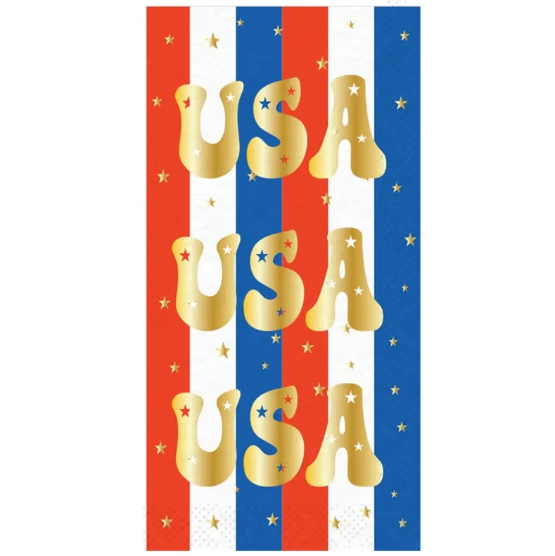 Patriotic Party Paper Dinnerware Plates and Napkins Set