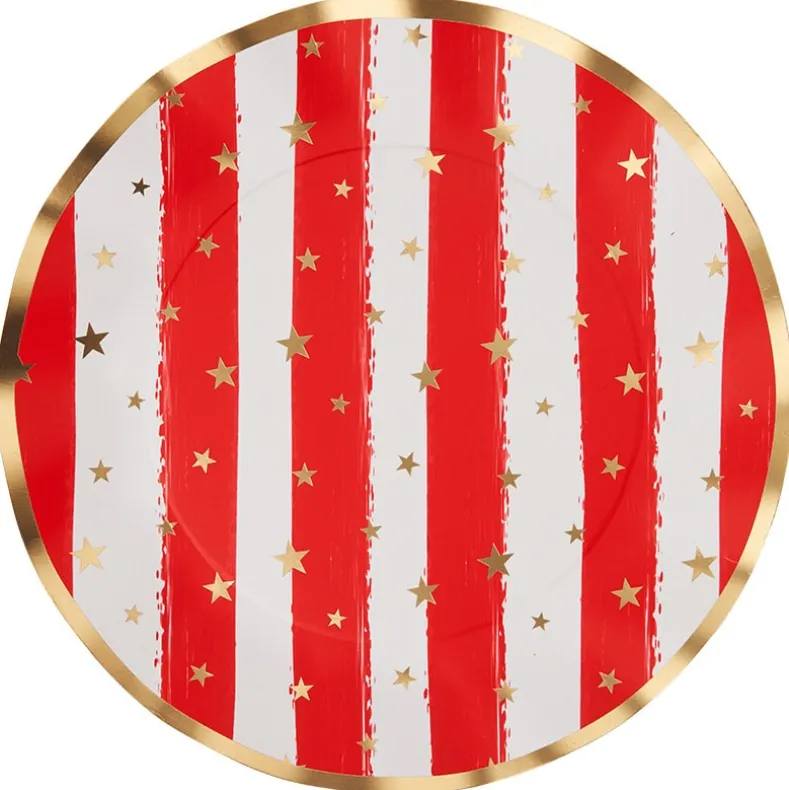 Patriotic Party Paper Dinnerware Plates and Napkins Set