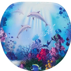 16-Pc Dolphin Bath Set with Memory Foam Rugs
