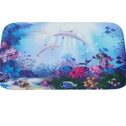 16-Pc Dolphin Bath Set with Memory Foam Rugs