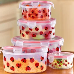 10-Pc. Printed Flip-Flop Storage Containers