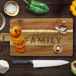 Personalized Acacia Wood Cutting Boards
