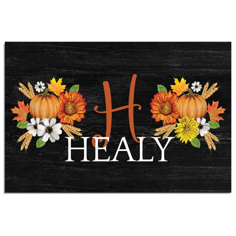 Personalized Autumn Harvest Doormat