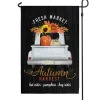 Personalized Autumn Truck Garden Flag