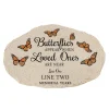 Personalized Butterflies Memorial Garden Stone