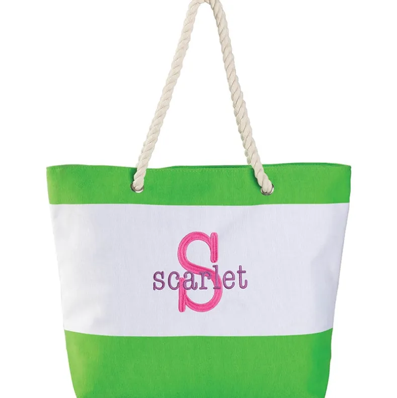 Personalized Colorful Beach Tote