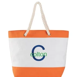 Personalized Colorful Beach Tote