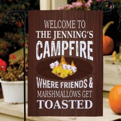 Personalized Get Toasted Double-Sided Garden Flag