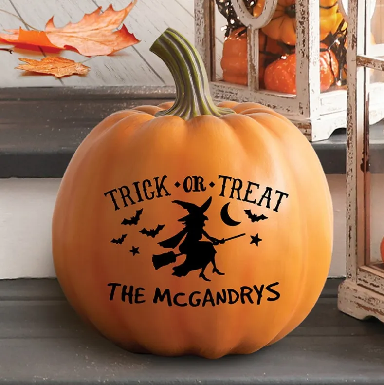 Personalized Halloween Trick-or-Treat Pumpkin