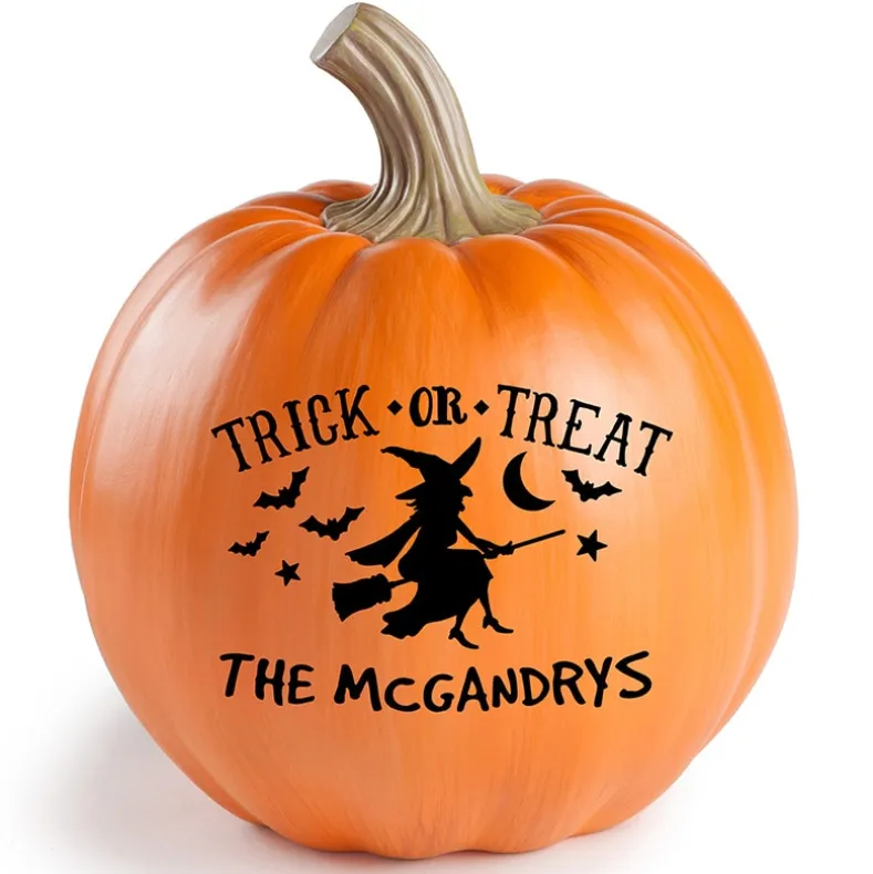 Personalized Halloween Trick-or-Treat Pumpkin
