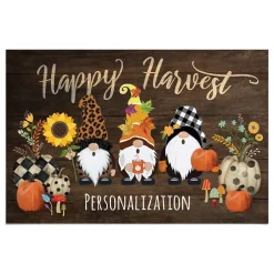 Personalized Harvest Gnome Doormat