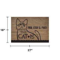 Personalized Home is Where is Dog or Cat Doormat