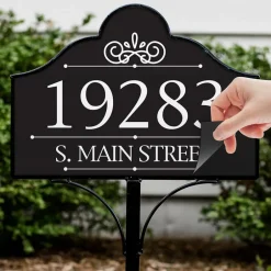 Personalized Magnetic Address Sign or Stake