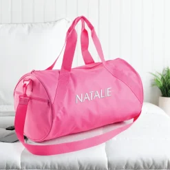 Personalized Travel Bag with White Block Name