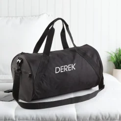 Personalized Travel Bag with White Block Name
