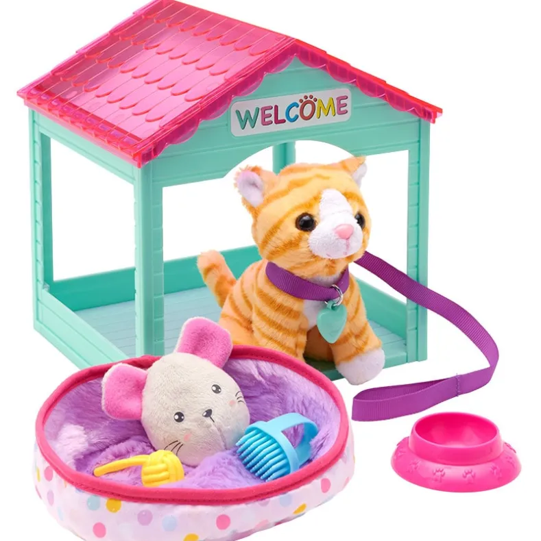 Pet House Play Set For 18" Doll Cat Or Dog